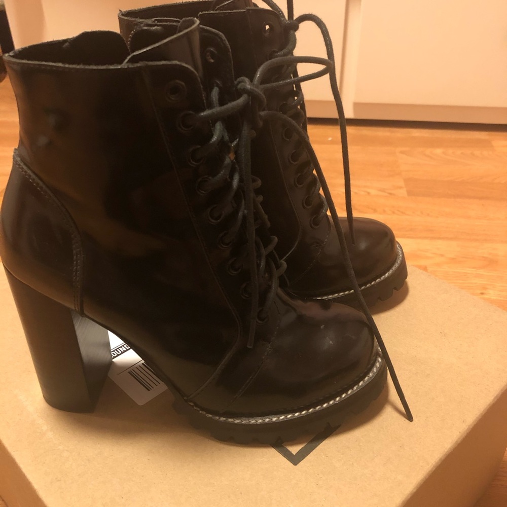 Jeffrey Cambell black combat boots